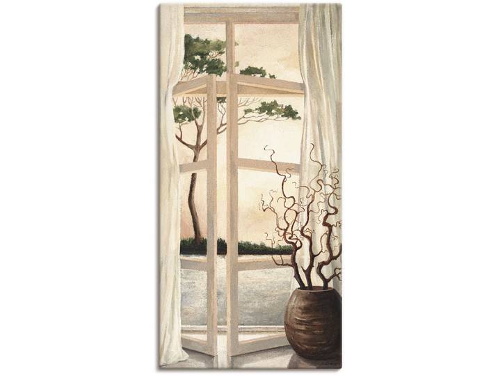 Wandbild ARTLAND Fensterbild Toskanischer Sonnenuntergang , beige (farbe bild(er): naturfarben), B:20cm H:40cm, Bilder, Wandbild, als Alubild, Leinwandbild, Poster in verschied. Grössen