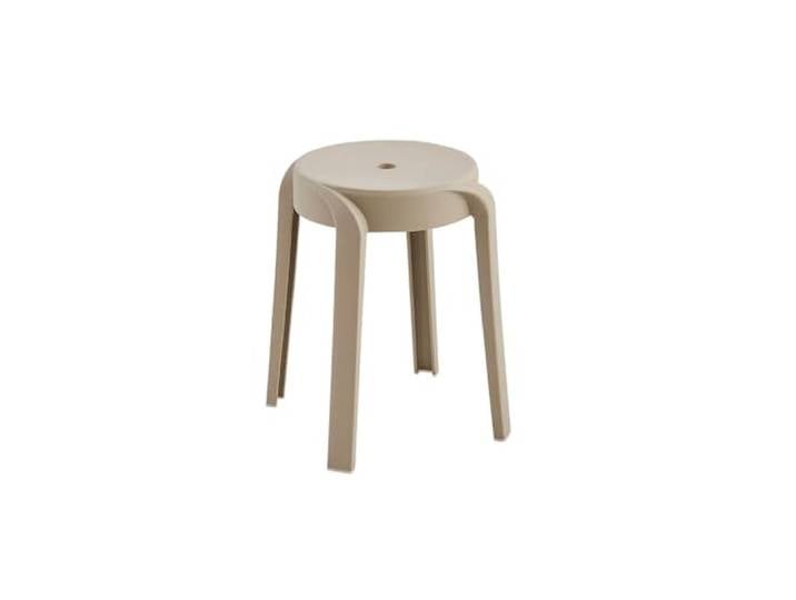 Home Deluxe Hocker NIVO – Stapelbar, Beige (10er Set) Platzsparende Sitzhocker für Küche, Wohnzimmer & Garten
