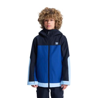 Snowboardjacke DC SHOES "Defiant", Jungen, Gr. 16(165-172cm), blau (estate blau), Obermaterial: 100% Polyester., Jacken Snowboardjacke