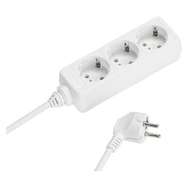 REV Schutzkontakt-Tischsteckdose 5m Zuleitung 3fach weiss (3x, Typ 23, 5 m) (0512248555)