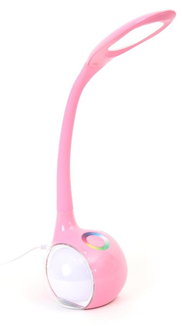 Platinet PDL20 LED bureaulamp met nachtlampje, 6W, roze