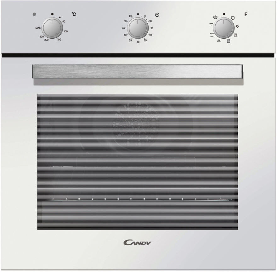 Ⓜ️🔵🔵🔵 CANDY FCP602W/E - Forno elettrico da incasso, controlli meccanici, colore bianco,