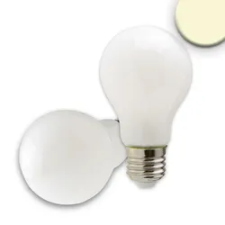 ISOLED LED Filament Birnenform A60, E27, 8W 2700K 810lm, dimmbar, milky / matt ISO-112448