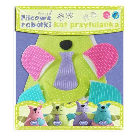 Stnux Rinkinys kreatives Katzenkuscheltier Stefan fühlte sich in Handarbeit an (31 cm) (STN0701)