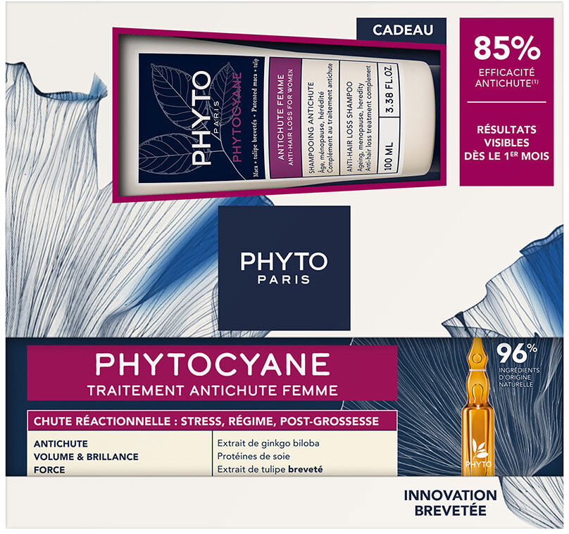 Phytocyane Mujer Caída Reaccional + Champú Estuche 2 pz