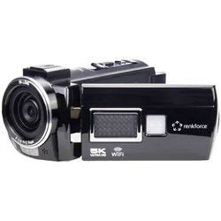 Renkforce RF-DV-200 (8 Mpx, 25p), Videokamera, Schwarz