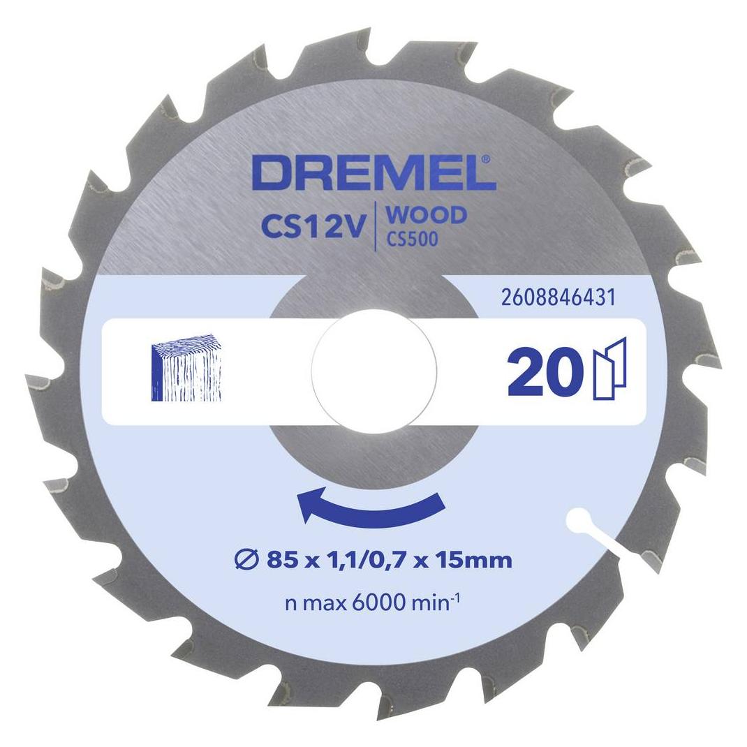 Dremel Holz Kreissägeblatt 85mm CS500 2608846431 Kreissägeblatt 1 St. (2608846431?)