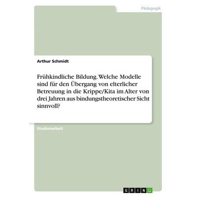 Frühkindliche Bildung. Welche Modelle sind für den Übergang von elterlicher Betreuung in die Krippe/Kita im Alter von drei Jahren aus