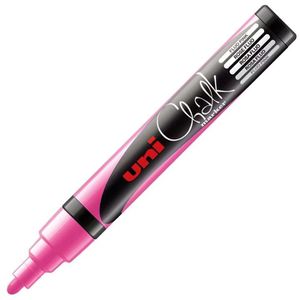 uni-ball Kreidestifte chalk PWE-5M, pink, Strichbreite 1,8 - 2,5mm, Rundspitze