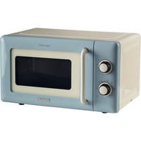 Vintage Mikrowelle creme/blau, 20 Liter
