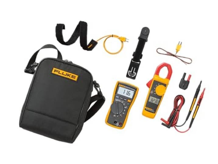 Kit combiné HVAC Fluke 116/323 : comprend un multimètre et une pince multimètre