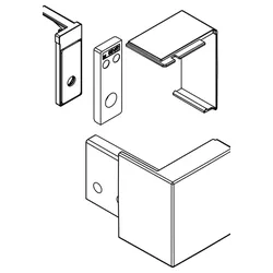 HSK Ersatzteile Laufschienenaufnahme Anschlag rechts, für Walk In Atelier Plan, E72308-R-41 E72308-R-41
