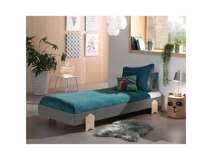 Kinderbett Modulo 90x200 cm Kiefer massiv mit Lattenrost