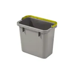 Numatic 4-Liter Eimer grau mit farbcodiertem Henkel (gelb)