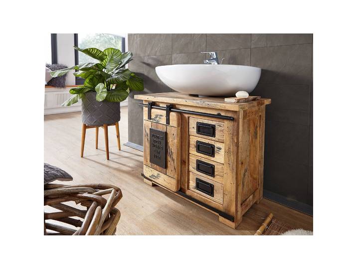 Waschbeckenunterschrank I 70cm Braun/Braun