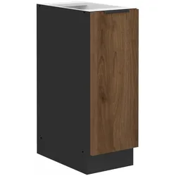 Küchen Unterschrank Schrankauszug 30 cm Küche MONZA Okapi Nußbaum Küchenzeile