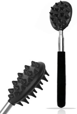 Cozy Casa Charm Cactus Extendable Back Scratcher With Dual Spike Itch Relief black