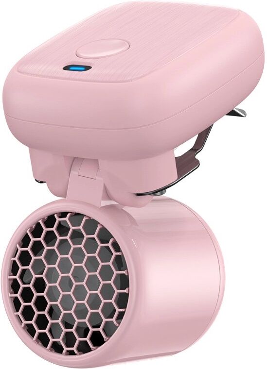 INF Ventilateur clip USB rechargeable portable – pliable, batterie 1200mAh, 11500/16000RPM, mini portable Rose
