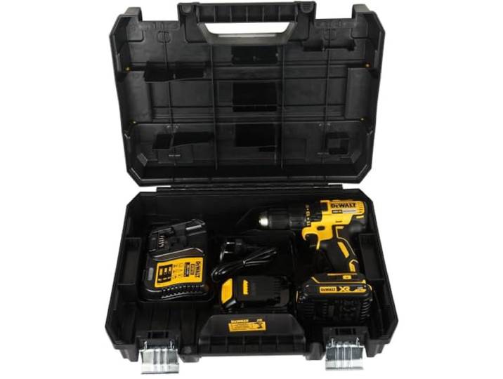 DEWALT Schroef-/Boormachine 18V XR Brushless TSTAK Koffer (Inclusief 2x 1,5Ah accu's) DCD777S2T