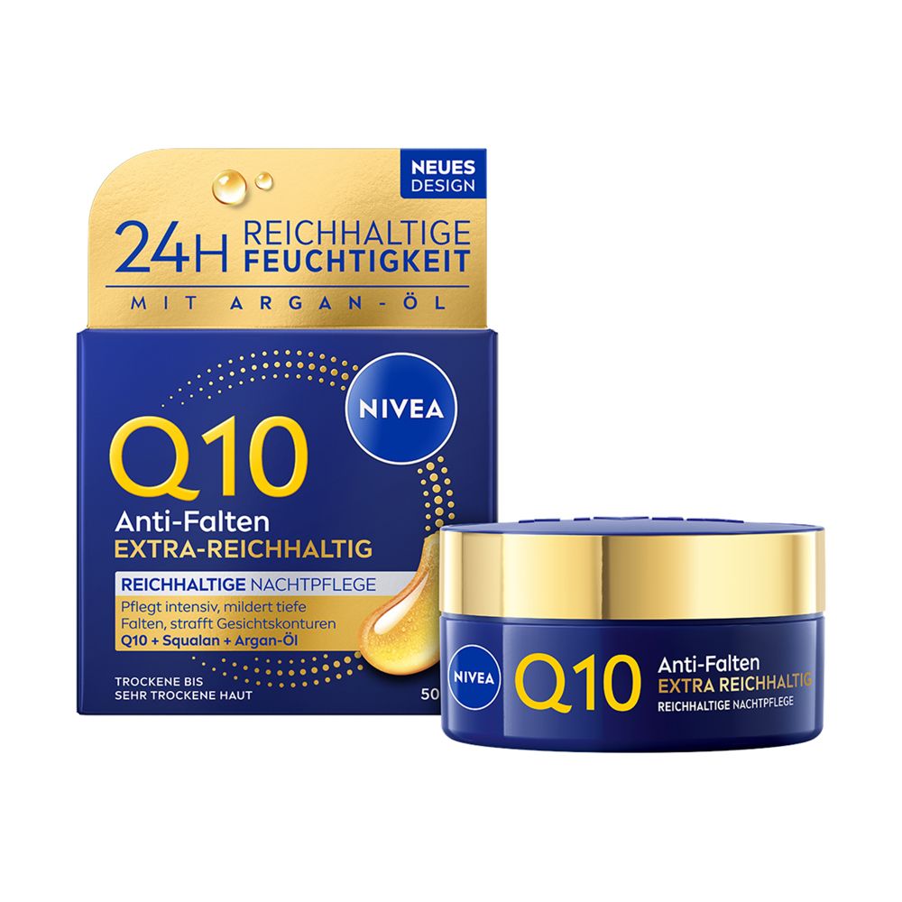 Nivea Q10 Anti-Falten Extra-Reichhaltig Nachtpflege 50 ml Nachtcreme
