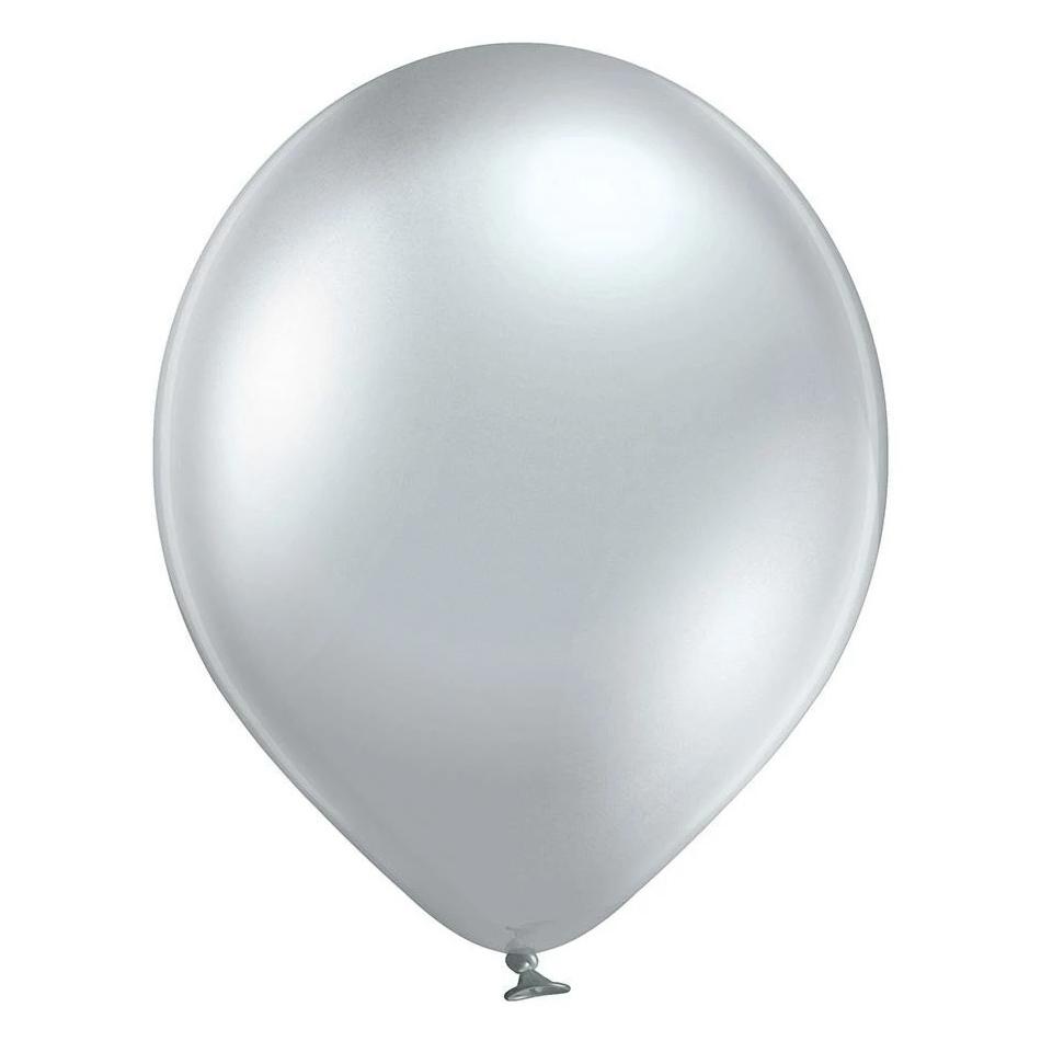 Belbal Luftballon Glossy Silber, Ø 30 cm, 50 Stück (50x) (271.1536)
