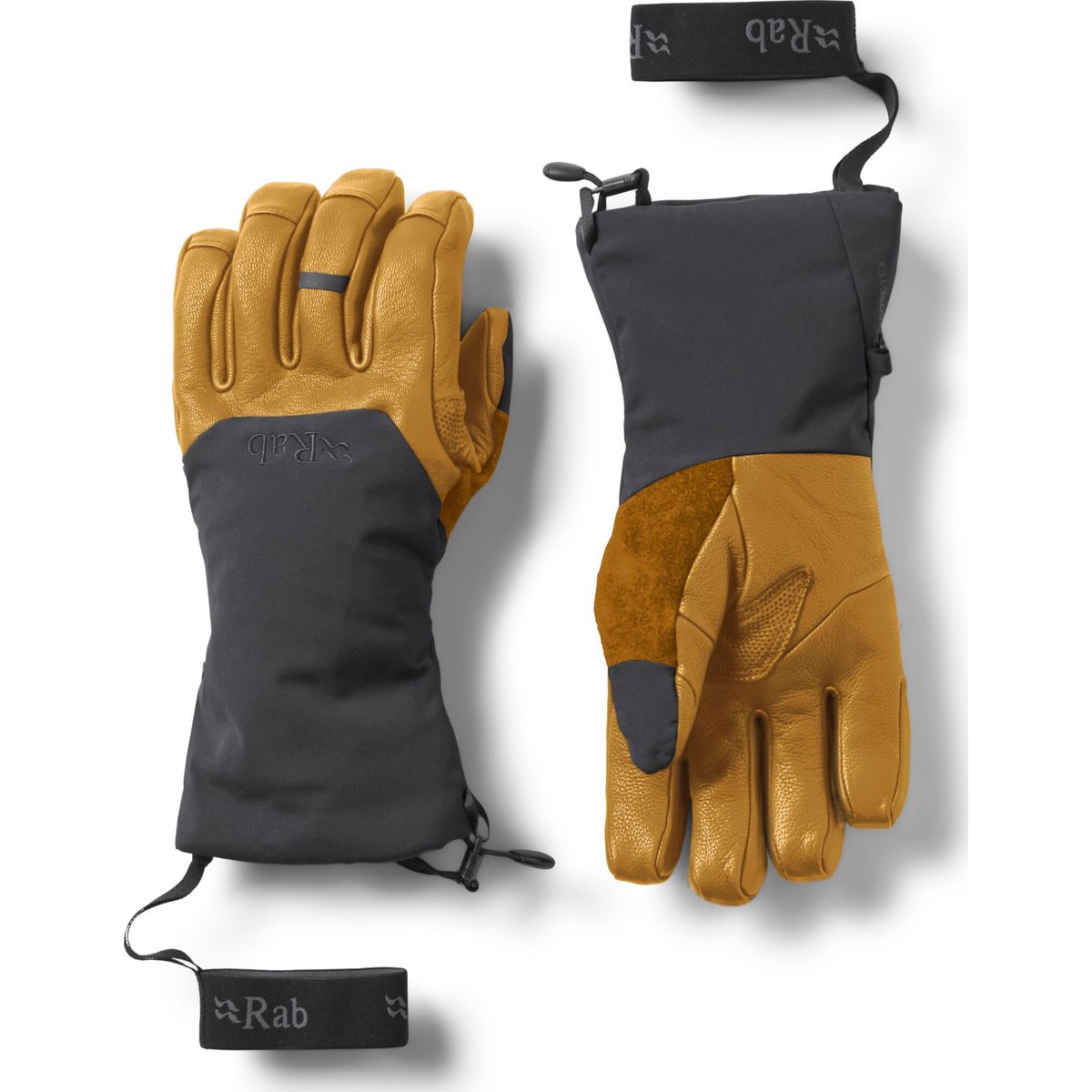 Rab Guide GTX Gauntlets black/tan (BTN) XL QAJ-45-BTN-XLG