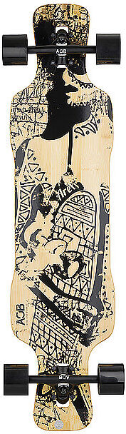 AOB Longboard Tribal Curves gold B