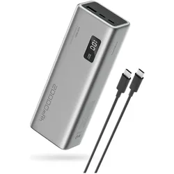 Cuktech P+Serie Nr. 15 Powerbank 150W 20000mAh - Grau (20000 mAh, 150 W), Powerbank, Silber, Grau