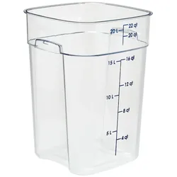 Cambro Herstellung, 22-Liter-Polycarbonat-Dose, transparent, 22SFSPROCW135