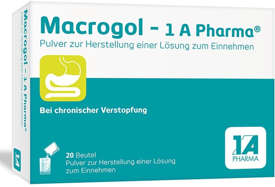 Macrogol comp-1A Pharma Macrogol - 1 A Pharma® Pulver 20stk