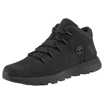 Sneaker TIMBERLAND "SPRINT TREKKER - MID LACE SNEAKER", Herren, Gr. 42, schwarz, Leder, Schuhe Sneaker, Winterschuhe, Sneakerboots, Winterboots