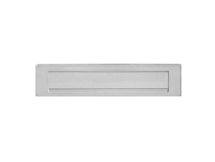 Brievenbus met regenrand Posta recht RVS Intersteel - 0035.400002