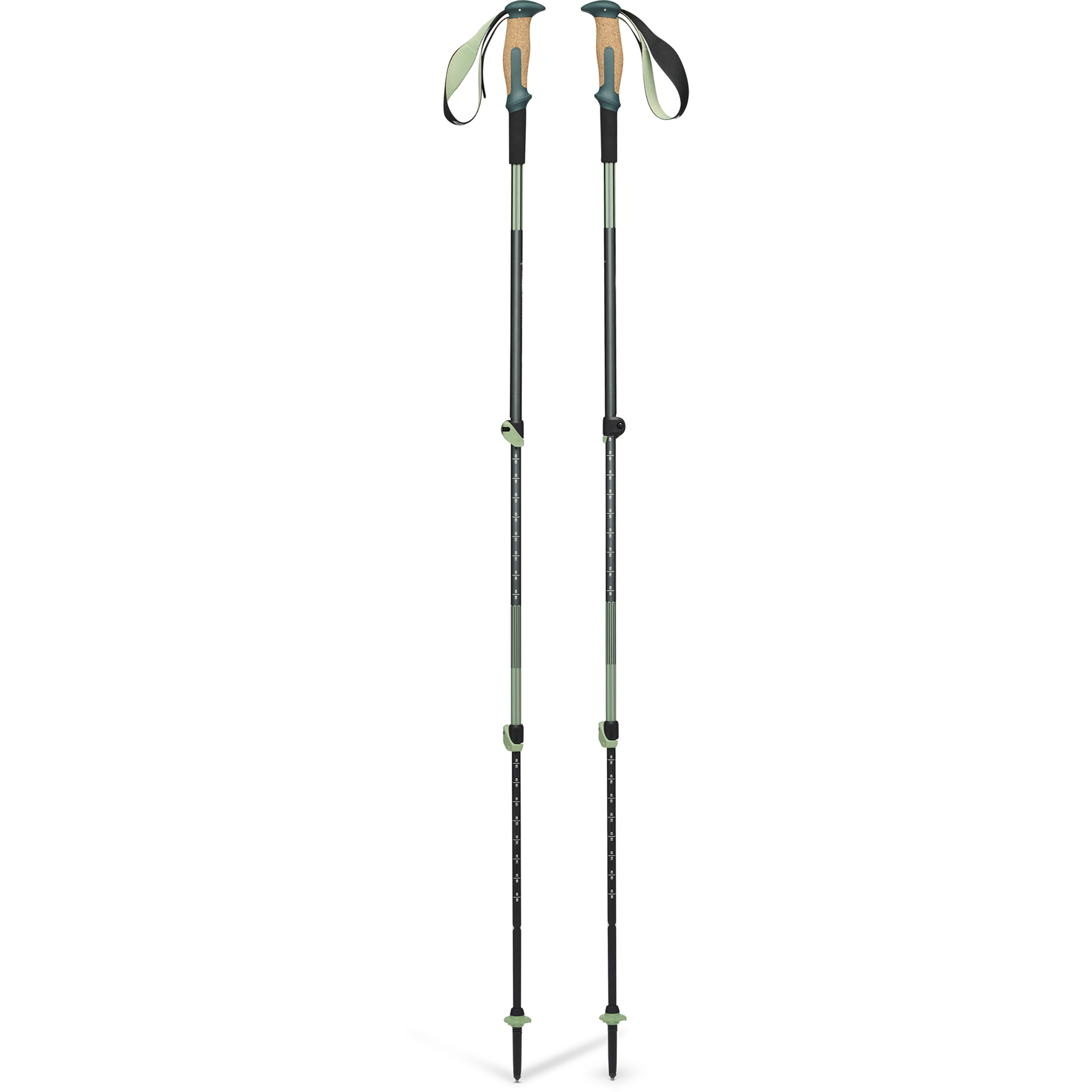Black Diamond Trail Vista Shock Wanderstöcke Wanderstöcke & Trekkingstöcke gruen Größe 100-140cm Trekking
