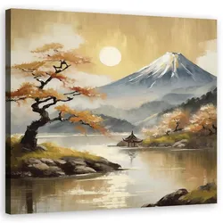 WANDBILD landschaft natur berge japan