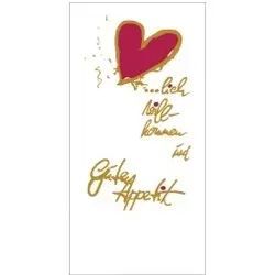 DUNI Zelltuch-Serviette 33x33 cm 1/8 F.  Guten Appetit