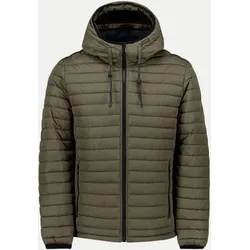 Leichte Steppjacke mit Kapuze Grün M