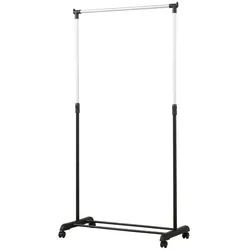 Rollgarderobe   ¦ silber ¦ Metall,Kunststoff ¦ Maße (cm): B: 80 H: 97 T: 43.0