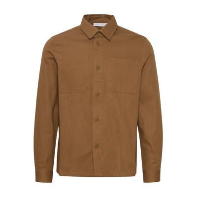 Langarmhemd CASUAL FRIDAY "Langarmhemd CFAnton", Herren, Gr. XL, N-Gr, braun (ermine), Obermaterial: 100% Baumwolle CO., Hemden