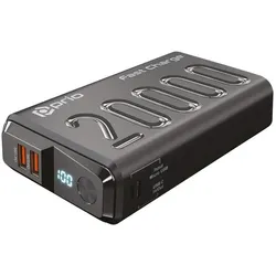 prio Power Bank (20000 mAh, 22.50 W, 74 Wh), Powerbank, Schwarz