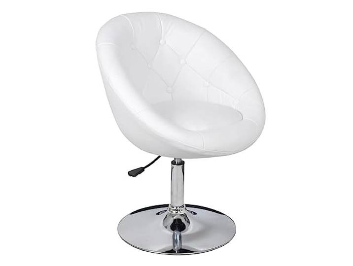 vidaXL Cocktailsessel Weiß Kunstleder