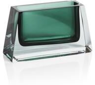 Zodax Carrara Polished Green Glass Vase