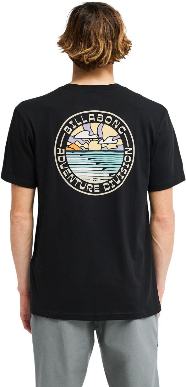 T-Shirt BILLABONG "Rockies", Herren, Gr. L, schwarz, Obermaterial: 100% Baumwolle., Shirts T-Shirt schwarz L