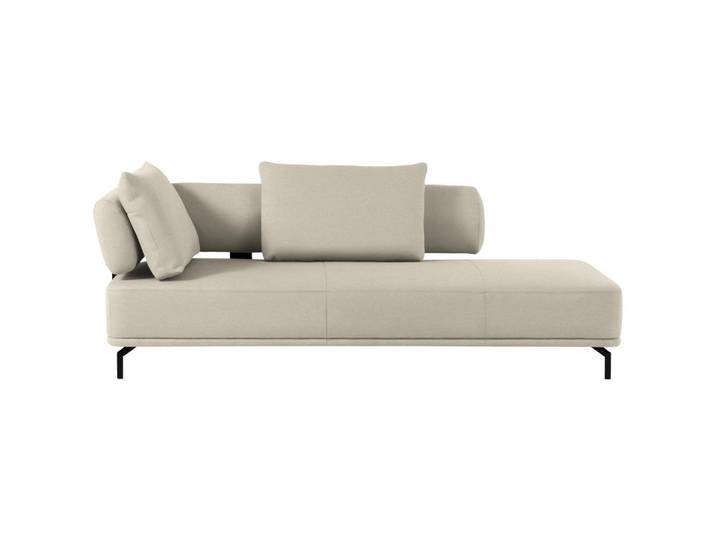 Dieter Knoll Récamiere Palio, Creme, Metall, 227x89x101 cm, Fußauswahl, Lederauswahl, Stoffauswahl, Hocker erhältlich, Rücken echt, Wohnzimmer, Sofas & Couches, Sofas, Recamieren