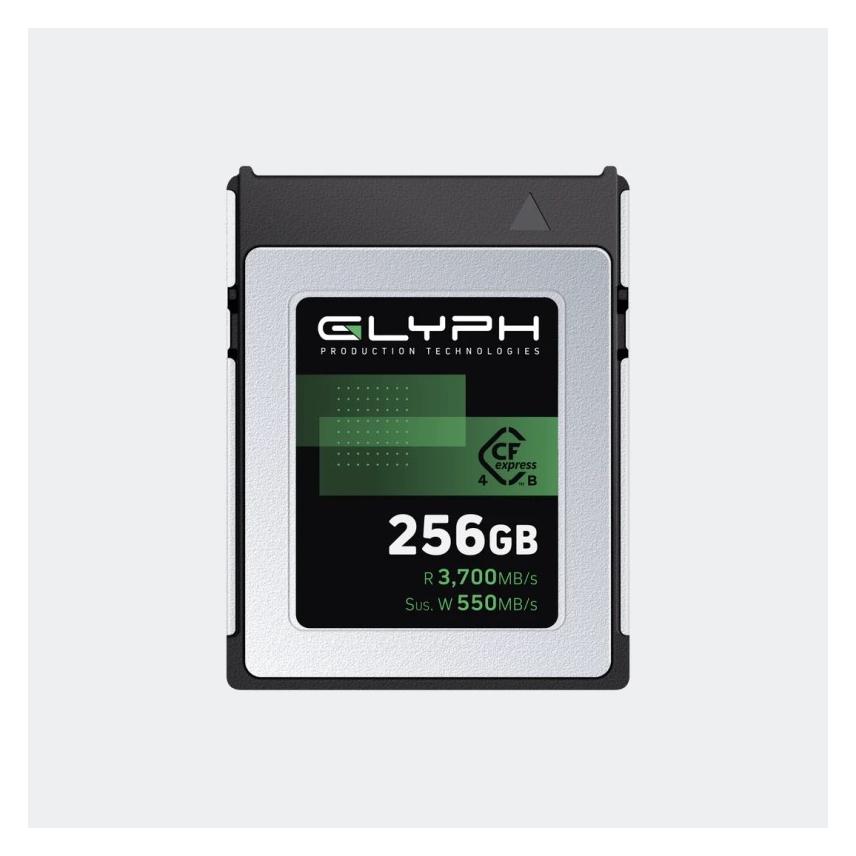 Glyph Capture+ CFexpress Type B 4.0 Memory Card 256GB (256 GB, CFexpress Typ B) (CPCFB0256)