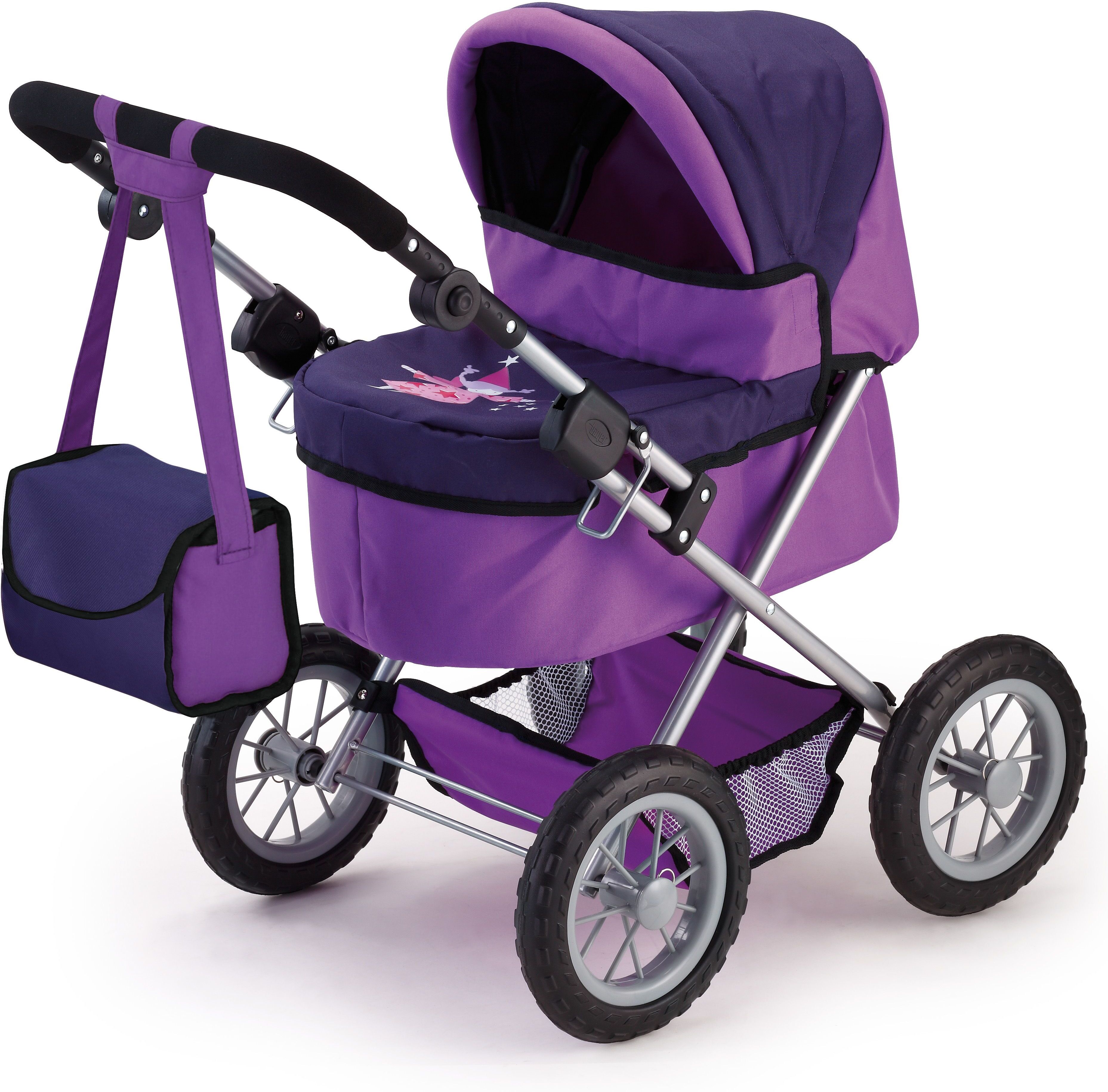 Bayer - Dolls Pram - Trendy - Purple (13012AA)