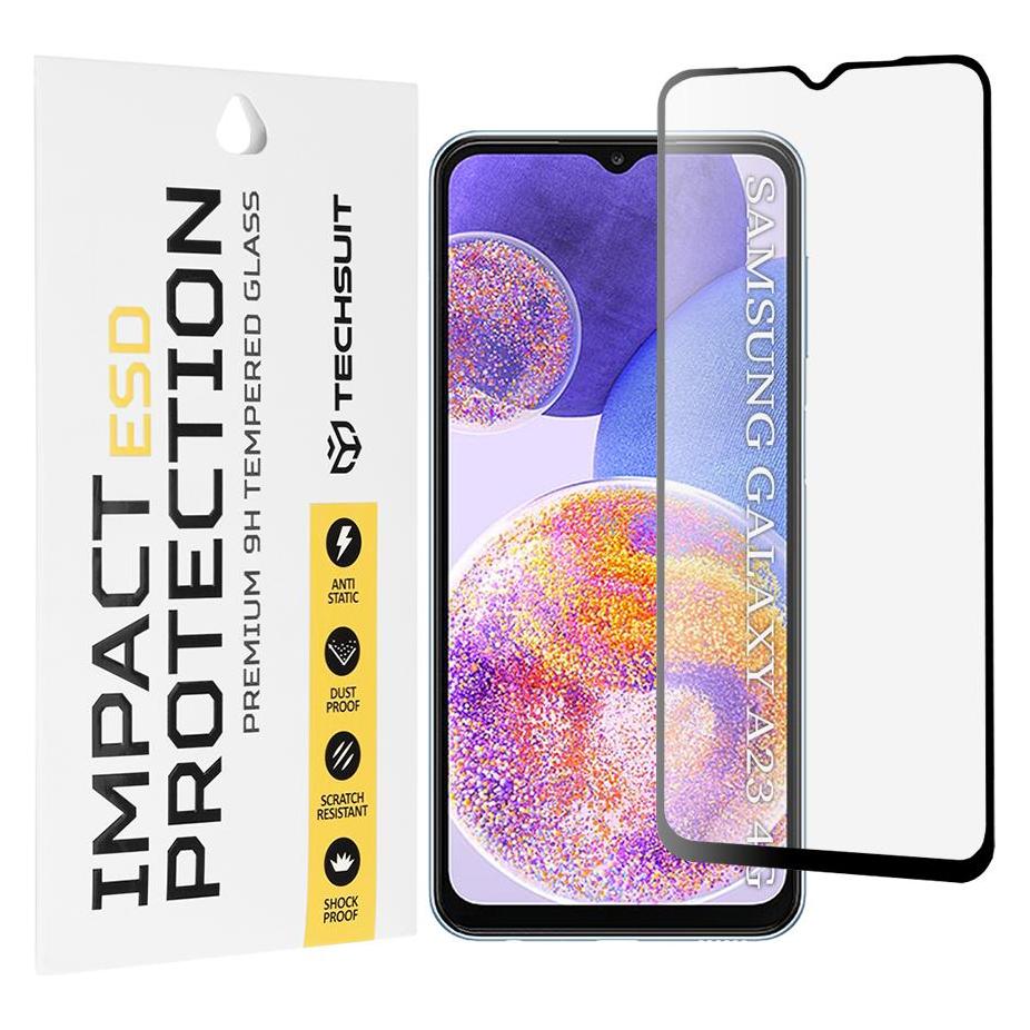 Techsuit - ESD Glass - Samsung Galaxy A23 4G / A23 5G / M23 / F23 / M33 / A13 4G / M13 / F13 - Black (Samsung Galaxy A13 4G, Samsung Galaxy A23, Samsung Galaxy A23 5G, Samsung Galaxy F13, Samsung Galaxy M13, Samsung Galaxy M23, Samsung Galaxy M33) (60230371)