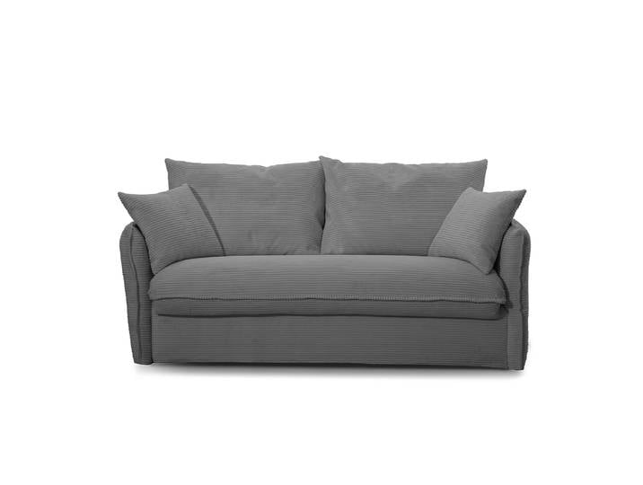CALICOSY - Schlafsofa mit 3 Plätzen aus geripptem Samt, L185 cm - MIKA