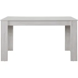 Helloshop26 - Robuster Esstisch/Schreibtisch 140 cm Farbe: Weißeiche 03_0004252