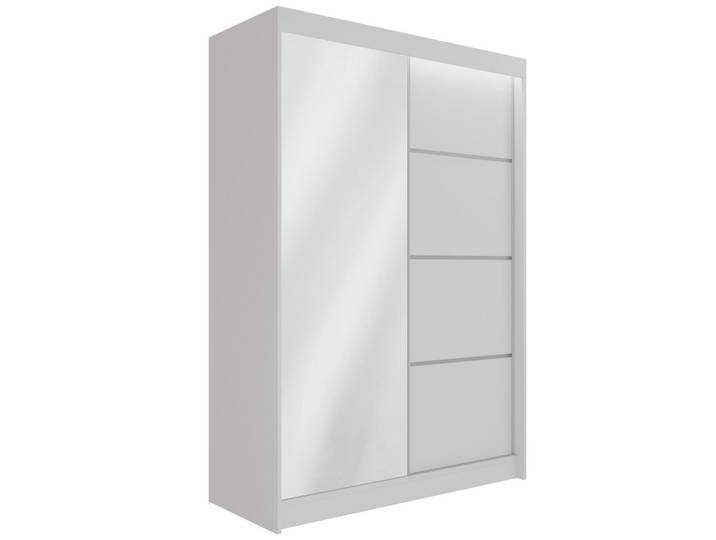 KLEIDERSCHRANK PAOKI mit LED - 150 cm - Weiß