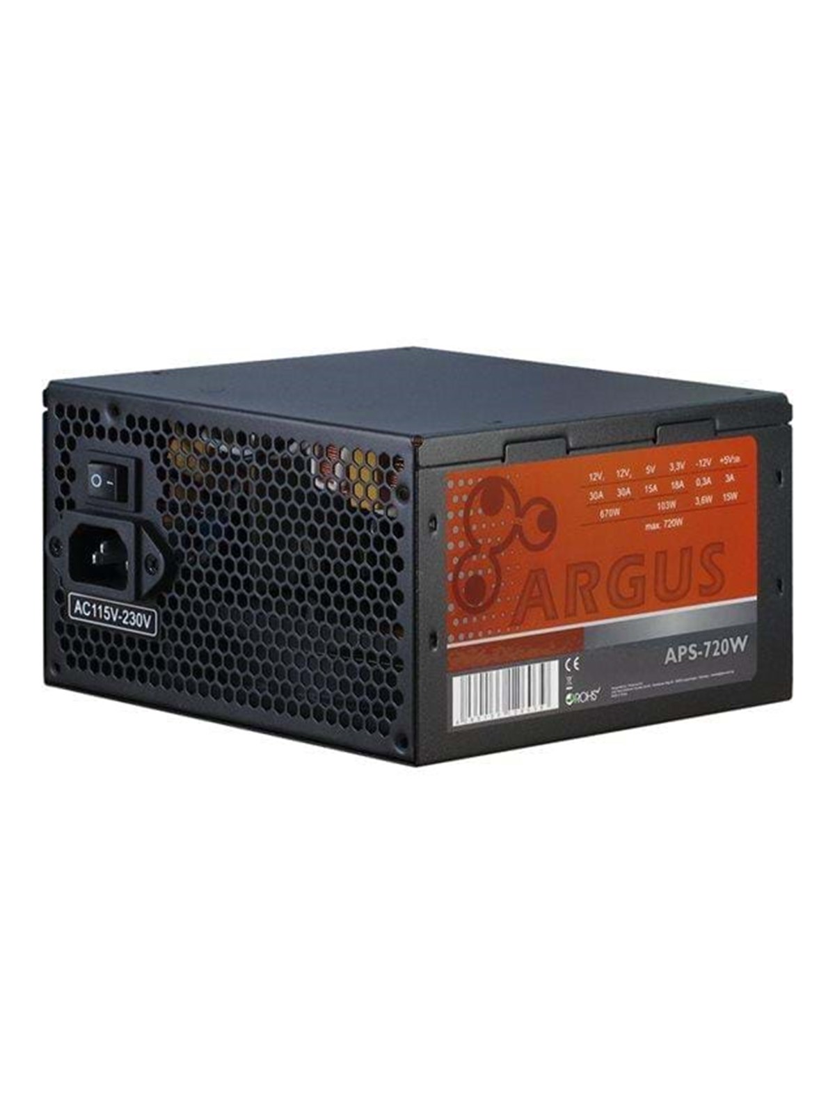 Inter-Tech Argus APS-720W Netzteile - 720 Watt - 120 mm - ATX - 80 Plus